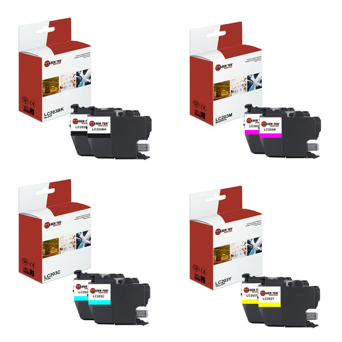 BROTHER LC203 INK CARTRIDGE 8 PACK - LASER TEK SERVICES