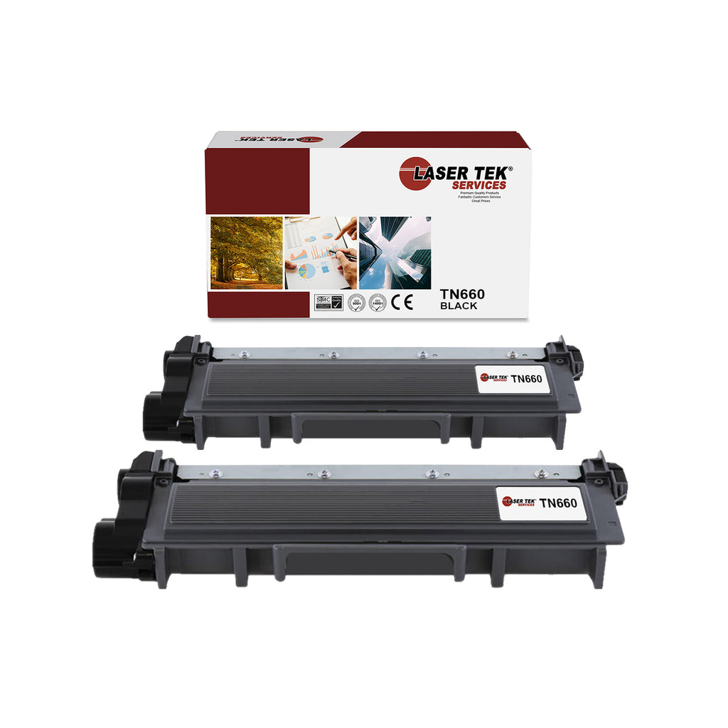 2 Pack Black Compatible Brother TN660 / TN630High Yield Replacement Toner Cartridge for use in the Brother DCP-L2520DW, HL-L2300D, HL-L2320D, HL-L2340DW, HL-L2360DW, MFC-L2700DW, MDC-L2720DW