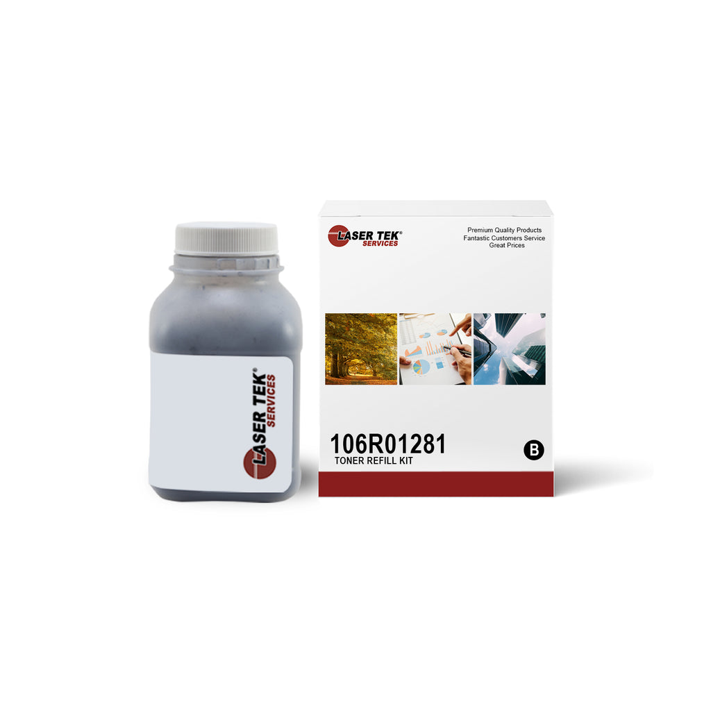 XEROX PHASER 6125 6125N 6130 BLACK TONER REFILL WITH CHIP