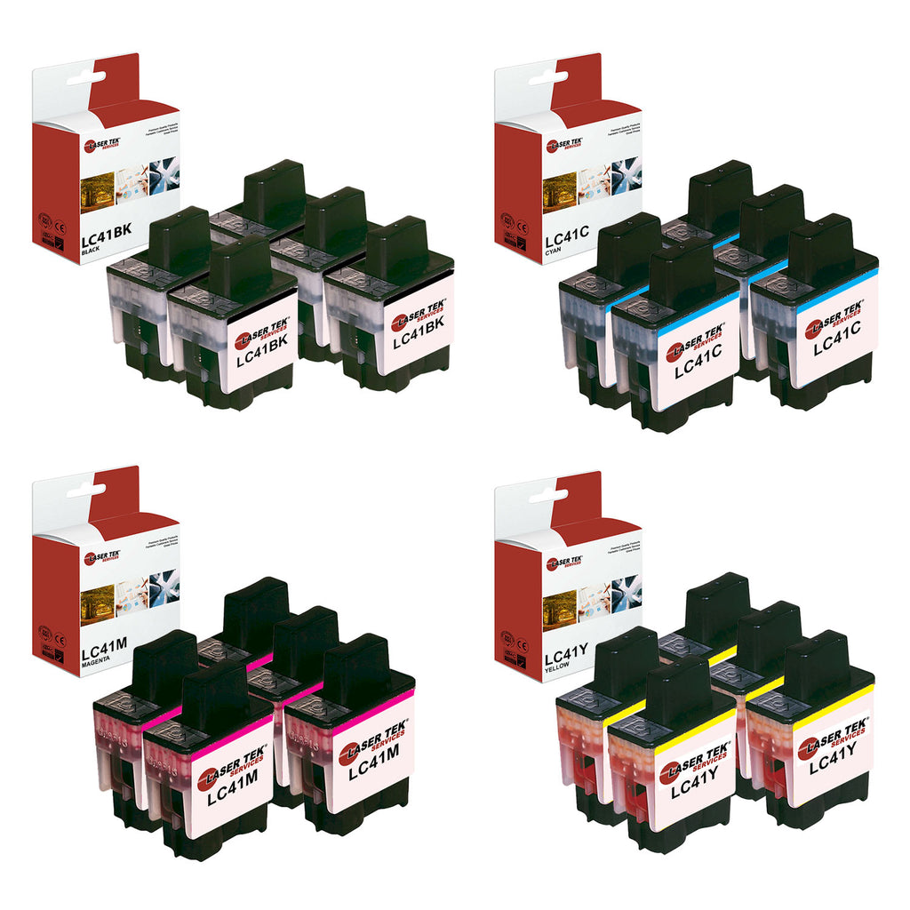 5 LC-41BK 15 LC-41 NEW INK CARTRIDGES FOR BROTHER DCP-120C MFC-210C MFC-620