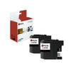 2 Pack Black Compatible Brother LC207BK Super High Yield Replacement Ink Cartridges for the Brother MFC-J4320DW, MFC-J4420DW, MFC-J4620DW
