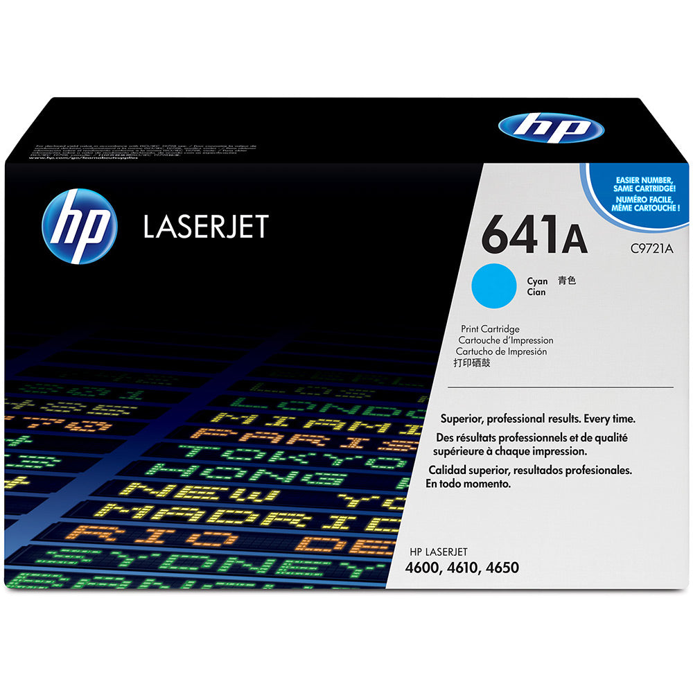 HP LaserJet C9721A 4600 Cyan OEM Toner Cartridge