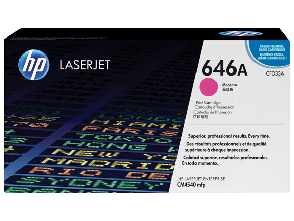 HP LaserJet CF033A CM4540 Magenta OEM Toner Cartridge