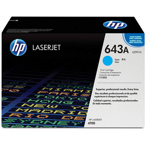 HP Color LaserJet Q5951A 51A 4700 Cyan OEM Toner Cartridge