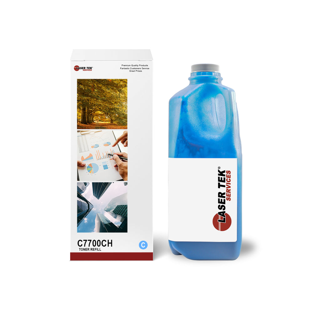 LEXMARK C780 C782 CYAN TONER REFILL WITH CHIP