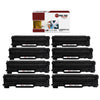 8 PACK CANON 128 REMANUFACTURED TONER CARTRIDGES