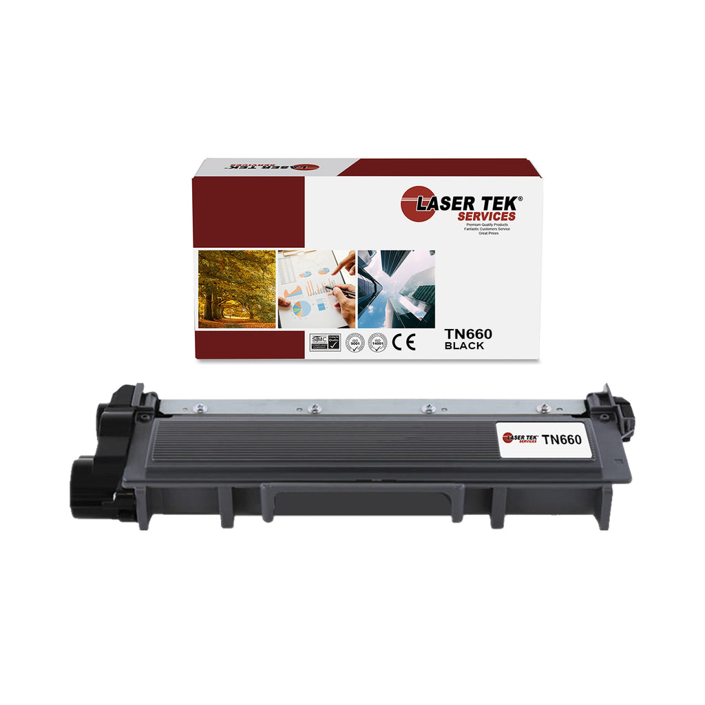 4 PACK BLACK COMPATIBLE BROTHER TN660 / TN630HIGH YIELD REPLACEMENT TONER CARTRIDGE FOR USE IN THE BROTHER DCP-L2520DW, HL-L2300D, HL-L2320D, HL-L2340DW, HL-L2360DW, MFC-L2700DW, MDC-L2720DW