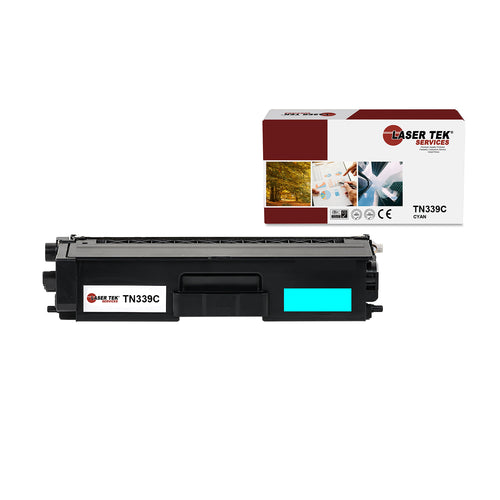 1 Pack Cyan Compatible Brother TN339C Replacement Cartridge for the Brother HL-L9200CDW, HL-L9200CDWT, MFC-L9550CDWT, and MFC-L9550CDW