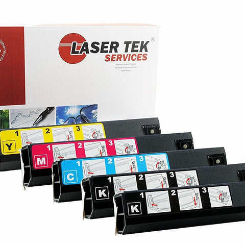 Okidata 41963004 41963003 41963002 41963001 Toner Cartridge 5 Pack - Laser Tek Services