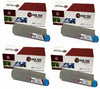 4 Pack Compatible C6100 Toner Cartridge Replacements for the Okidata 43324420, 43324419, 43324418, 43324417. (Black, Cyan, Magenta, Yellow)