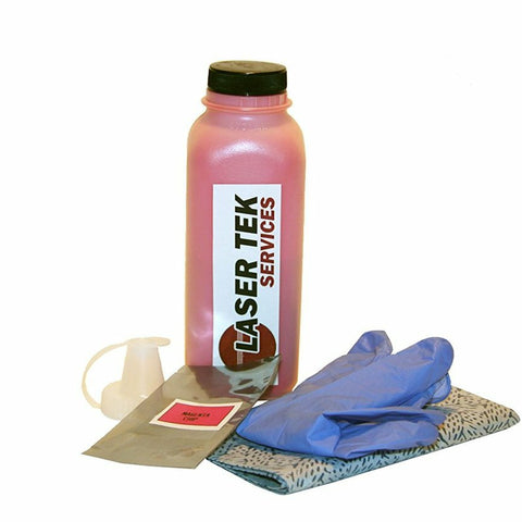 Magenta Toner Refill Kit with Reset Chip for the Samsung CLP-600 CLP-650 CLP-600N CLP-650N CLP-M600A