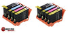 COMPATIBLE LEXMARK 150XL 8-SET HIGH YIELD INK CARTRIDGES: 2BK, 2C, 2M, 2Y