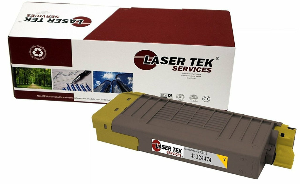Okidata 43324474 Yellow Toner Cartridge 1 Pack - Laser Tek Services