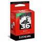 LEXMARK NO36 BLACK INK 175PGS OEM