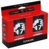 LEXMARK NO17 TWIN BLACK PRINT CARTRIDGE OEM