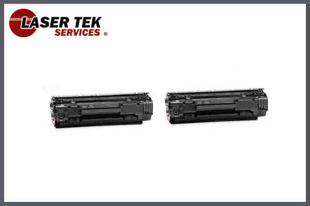 2 PACK CANON 128 BLACK REMANUFACTURED TONER CARTRIDGE