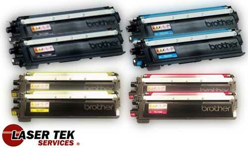PREMIUM REMANUFACTURED 8-PACK TN-210 TN210BK TN210C TN210M TN210Y TONER CARTRIDGE