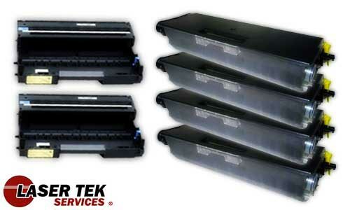 4 Remanufactured Brother TN580 Cartridges and 2 DR520 Remanufactured Drums