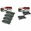 4 REMANUFACTURED BROTHER TN360 CARTRIDGES AND 2 DR360 REMANUFACTURED DRUMS