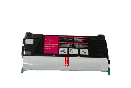 LEXMARK C532 C534 C5222MS MAGENTA REMANUFACTURED TONER CARTRIDGE