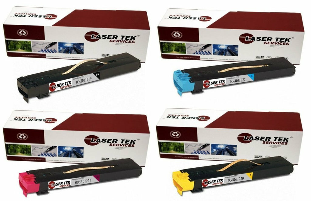 Xerox 006R01219 006R01222 006R01221 006R01220 Toner Cartridge 4 Pack - Laser Tek Services