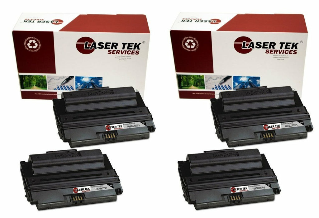 Xerox 108R00795 Black Toner Cartridges 4 Pack - Laser Tek Services