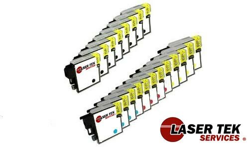 20 Pack Brother LC-61 BCYM Compatible Ink Cartridge | Laser Tek Services