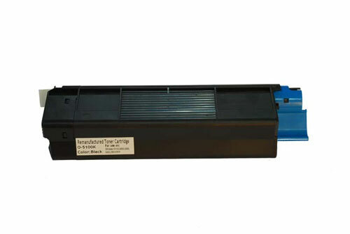 OKIDATA C5100 C5200 C5300 42127404 BLACK REMANUFACTURED TONER CARTRIDGE