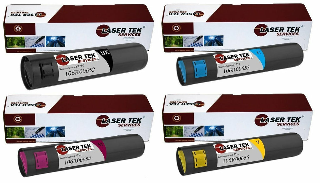 Xerox 7750 Toner Cartridges 4 Pack - Laser Tek Services