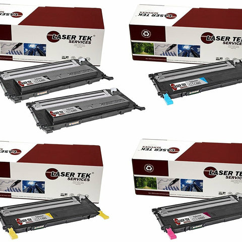 5 Pack Compatible Samsung CLT-406S High Yield Replacement Toner Cartridges for the Samsung CLP-365W, CLX-3305FW, Xpress C410W, Xpress C460FW