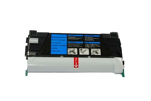 LEXMARK C532 C534 C5222CS CYAN REMANUFACTURED TONER CARTRIDGE