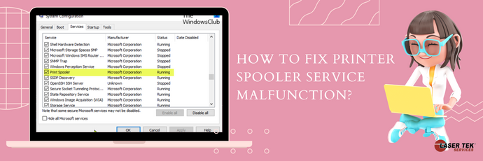 How To Fix Printer Spooler Service Malfunction?