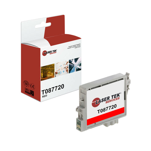Epson T0877 T087720 Red Remanufactured Ink Cartridge