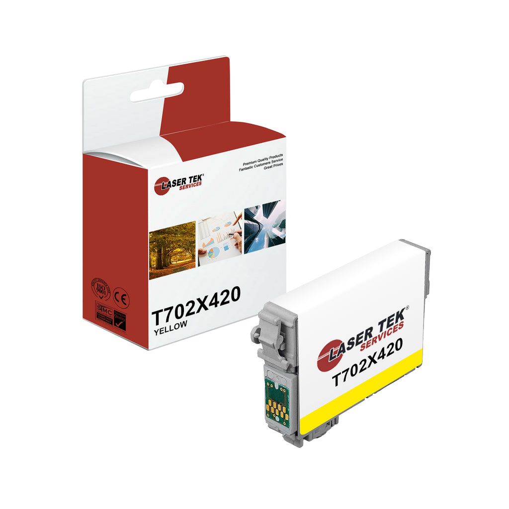 Epson 702XL T702X420 Yellow Remanufactured Ink Cartridge