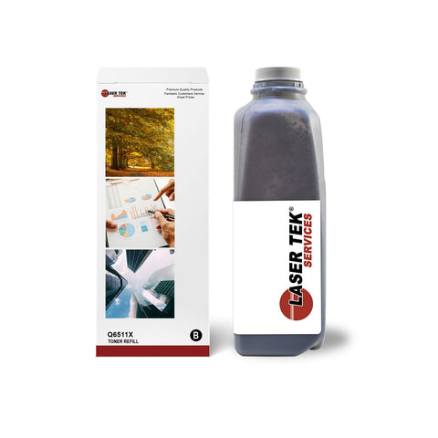 1 Pack High Yield Toner Refill Kit for HP 11X Q6511X Black | Laser Tek Services