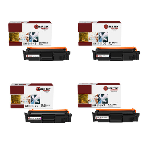 4 Pack Brother TN810 BCYM Compatible Toner Cartridge | Laser Tek Services