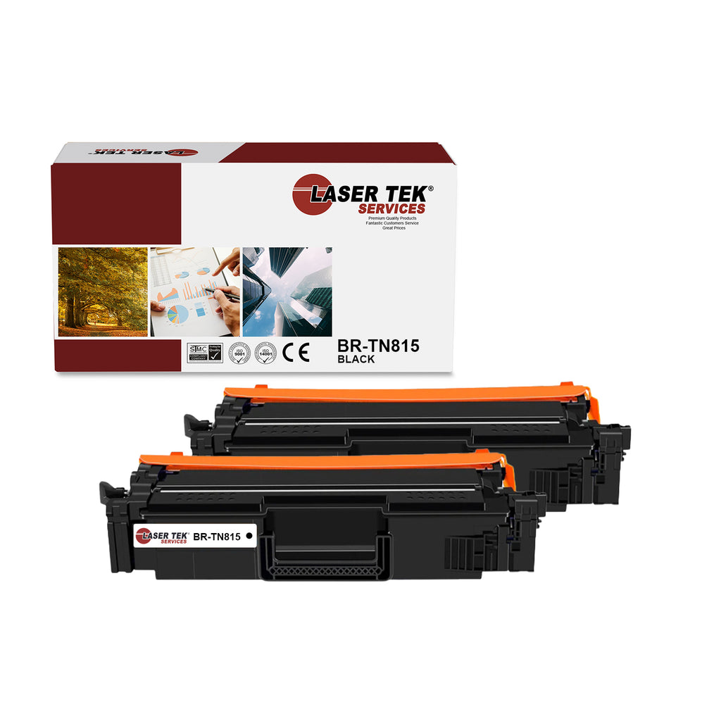 2 Pack Brother TN815 Black HY Compatible Toner Cartridge | Laser Tek Services