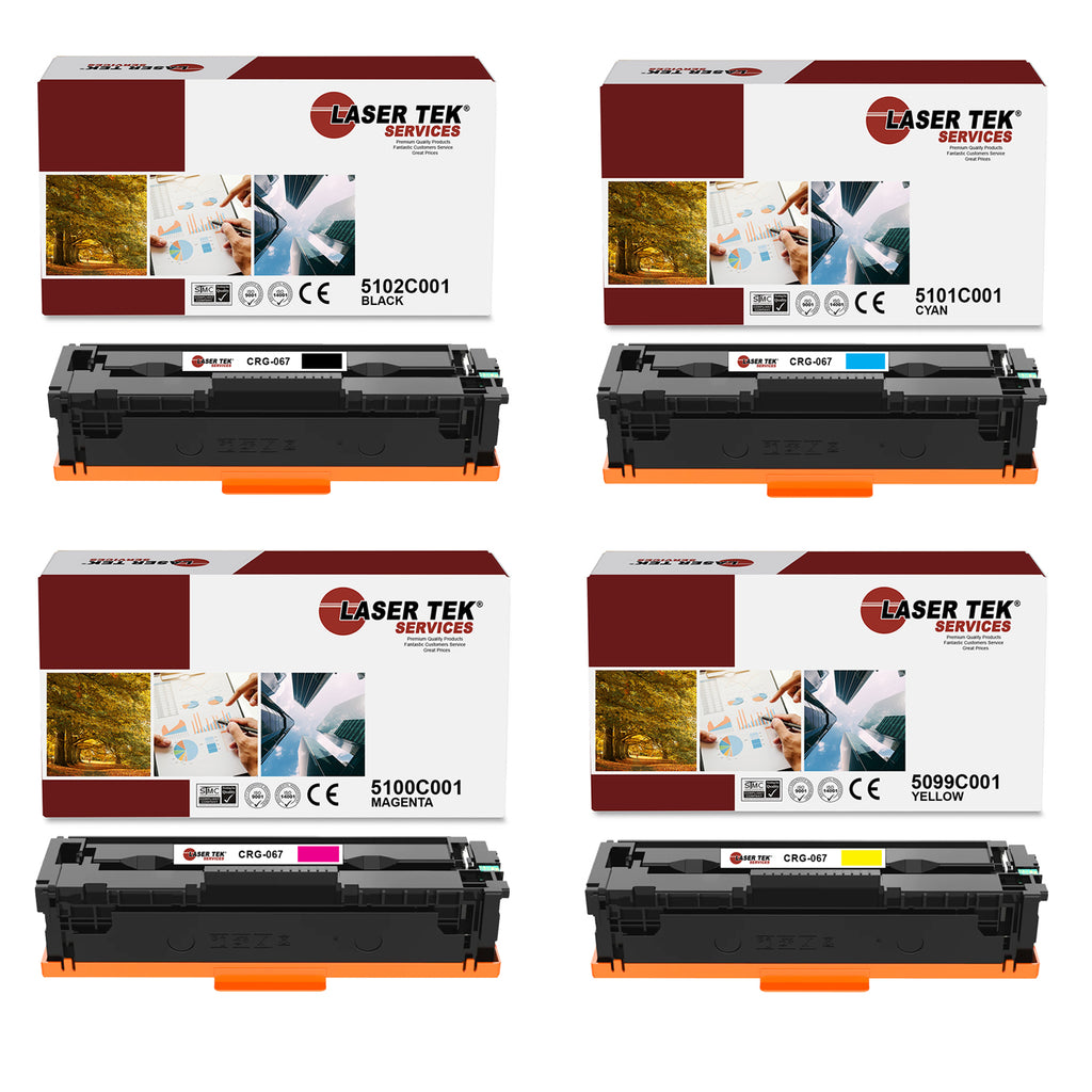 4 Pack Canon 067 BCYM Compatible Toner Cartridge