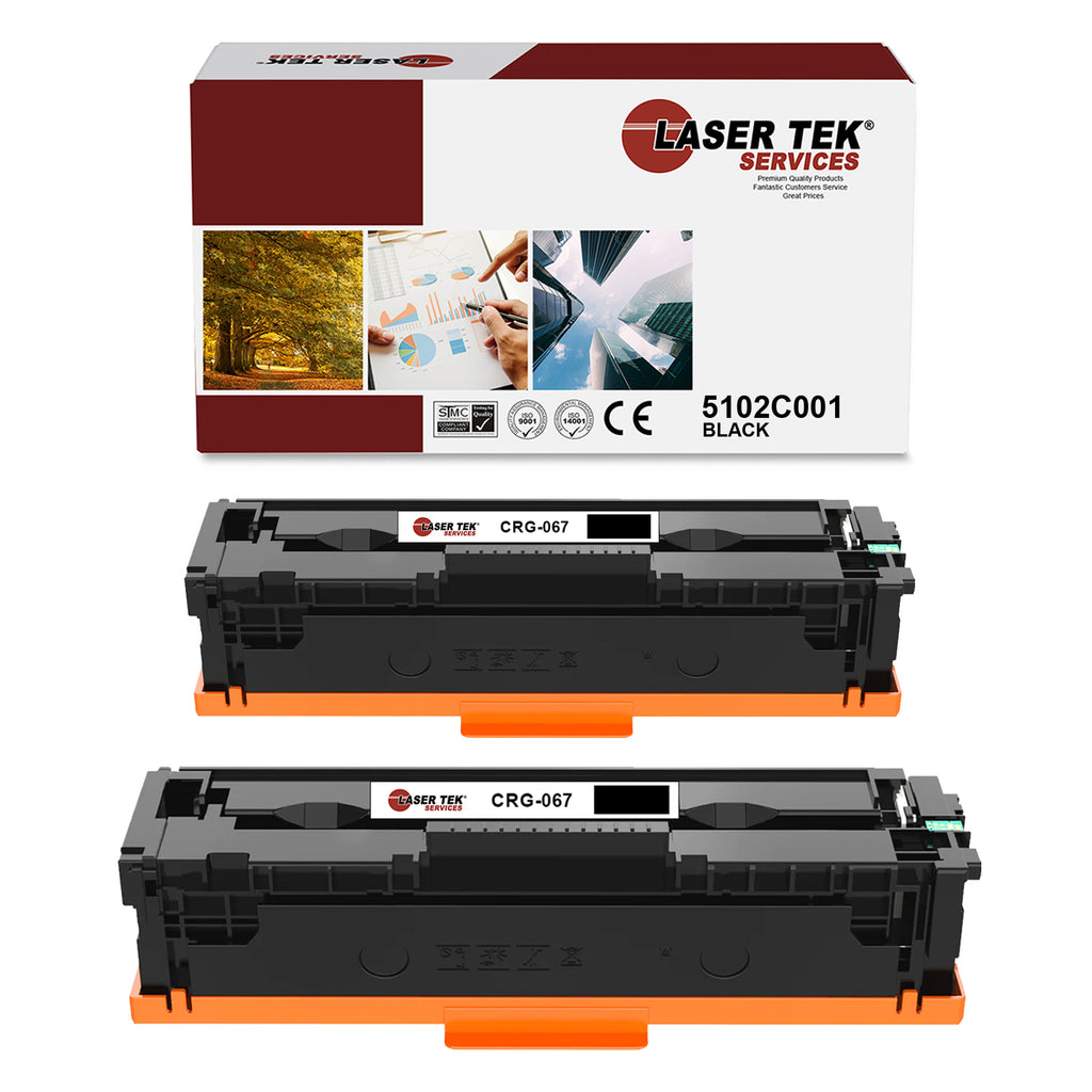 2 Pack Canon 067 Black HY Compatible Toner Cartridge