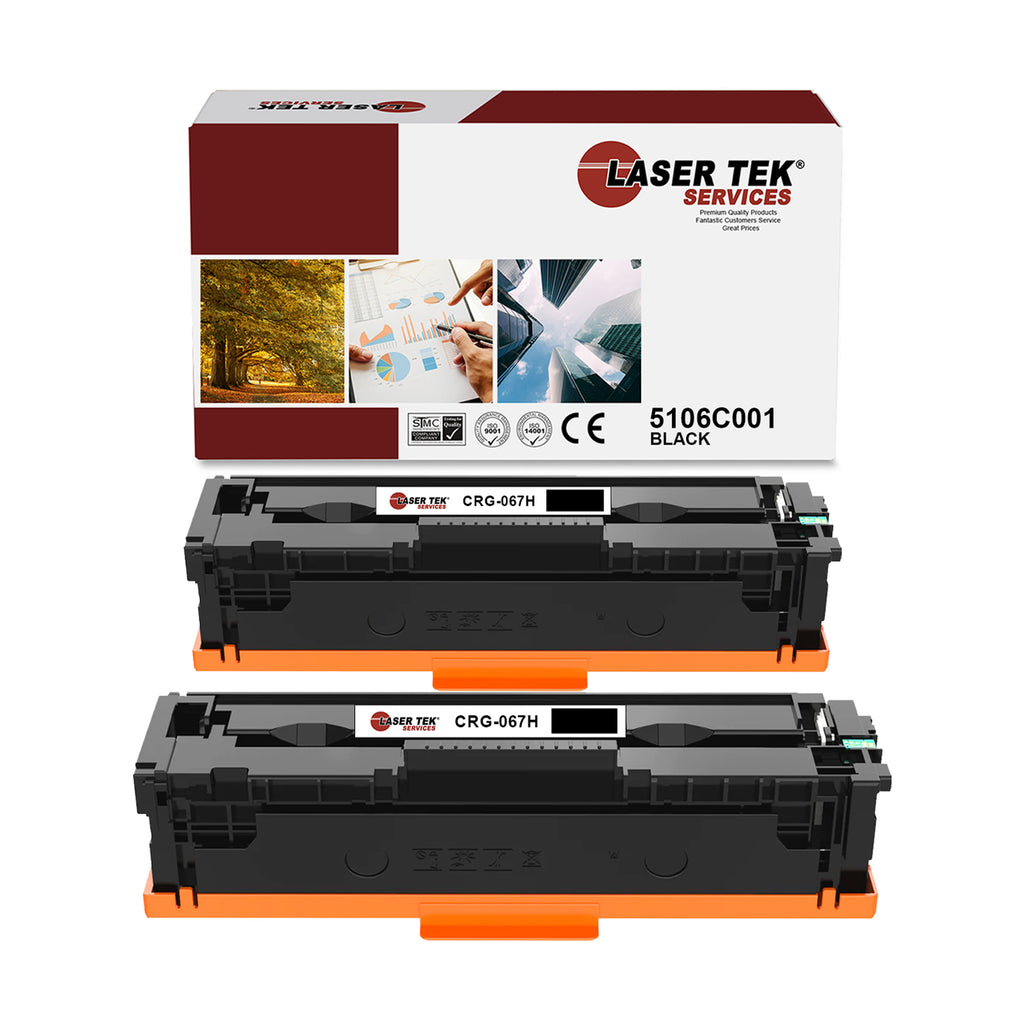 2 Pack Canon 067H Black HY Compatible Toner Cartridge