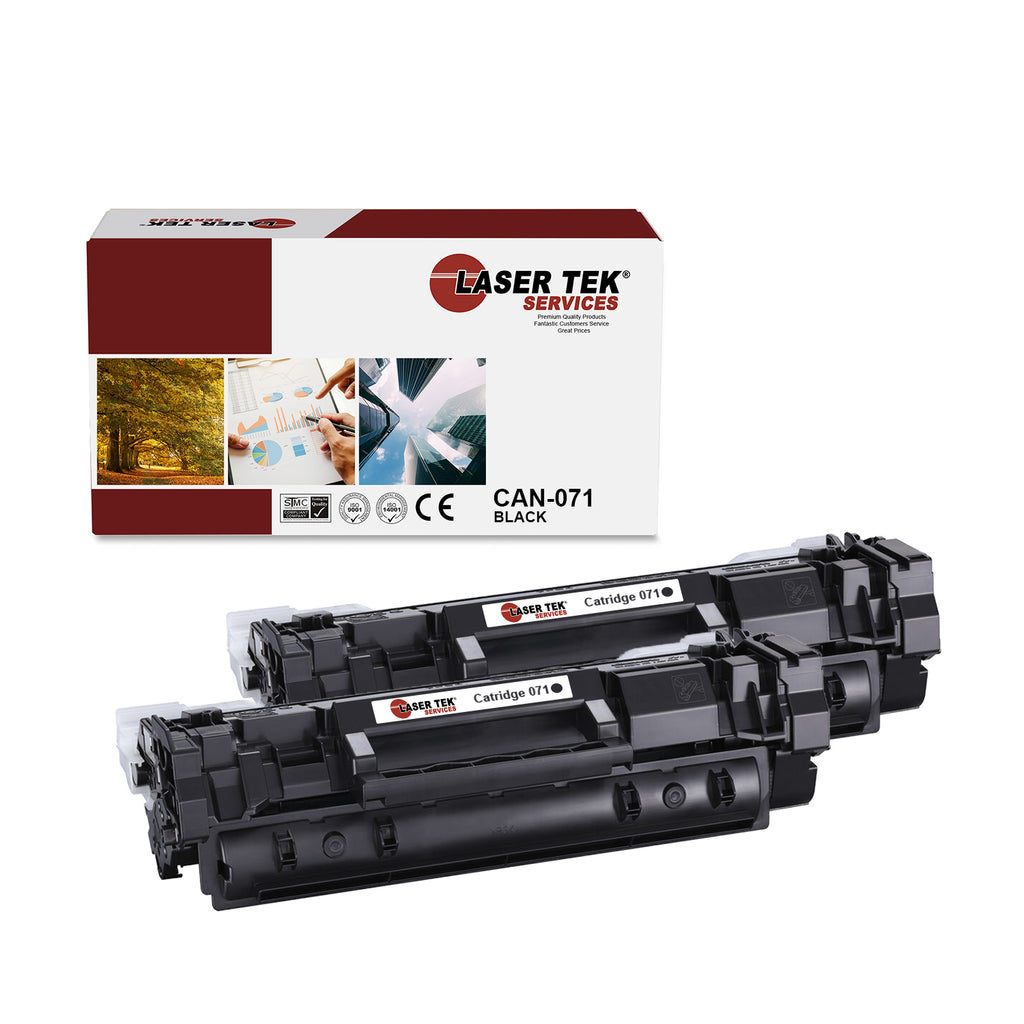 2 Pack Canon 071 Black Compatible Toner Cartridge | Laser Tek Services