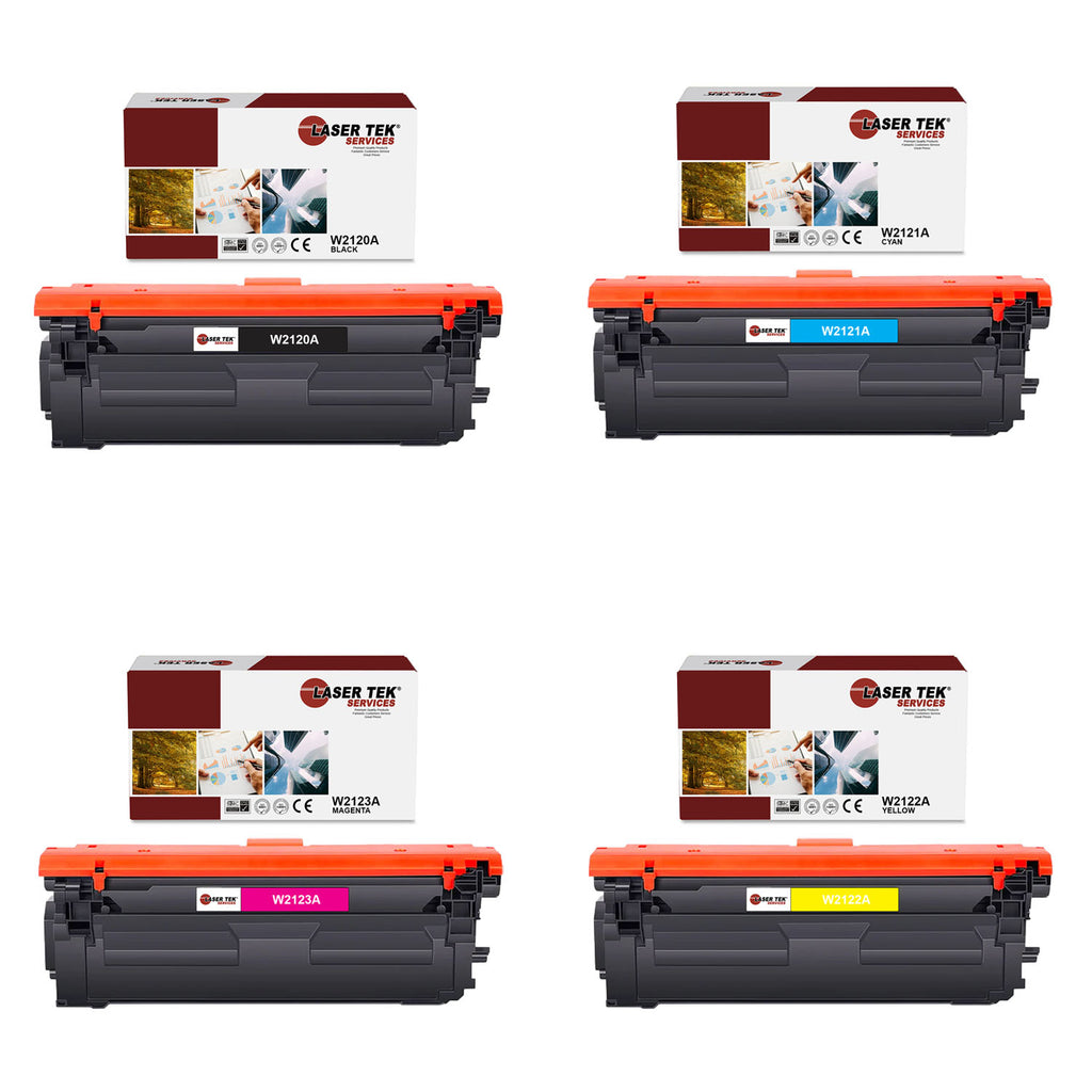 4 Pack HP 212A BCYM Compatible Toner Cartridge