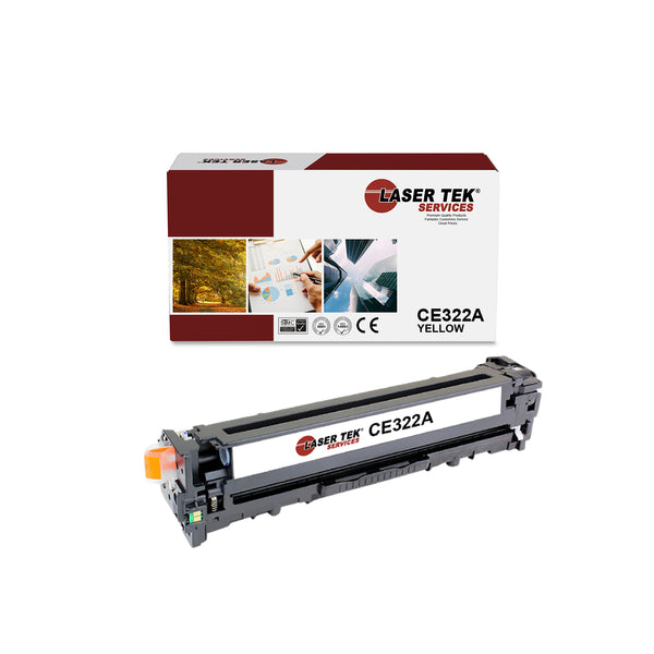 HP CE322A YELLOW LASER TONER CARTRIDGE - Laser Tek Services