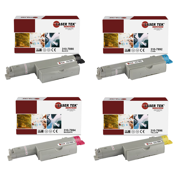 DELL 5110 5110CN 4 PACK REMANUFACTURED TONER CARTRIDGES