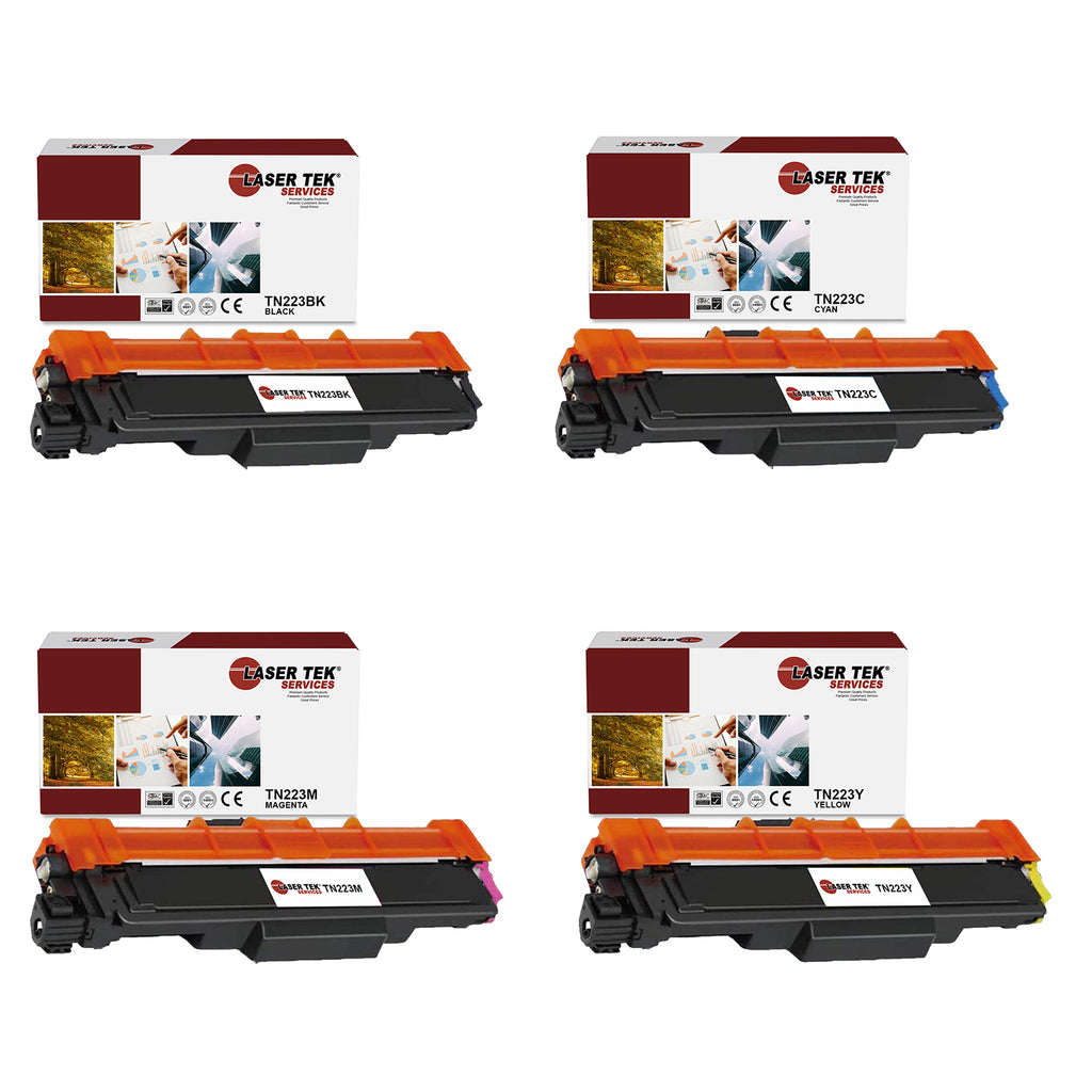 4 Pack Brother TN-223 BCYM Compatible Toner Cartridge | Laser Tek Services