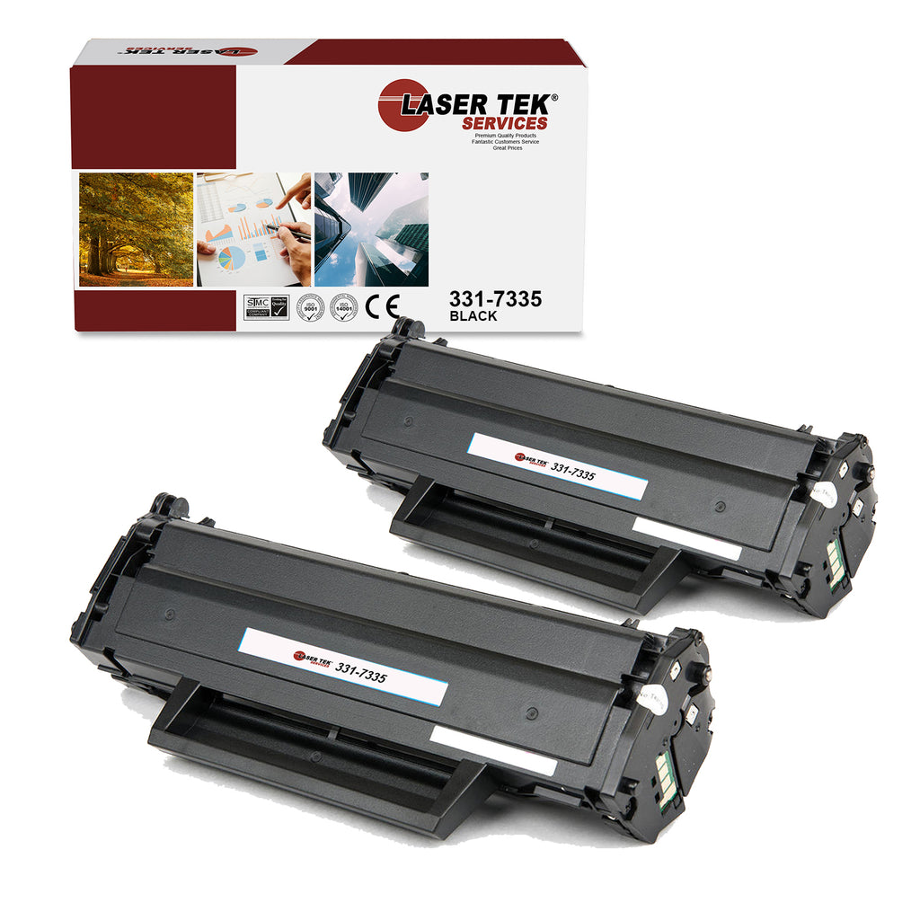 Dell 331-7335 Black Toner Cartridge 2 Pack - Laser Tek Services