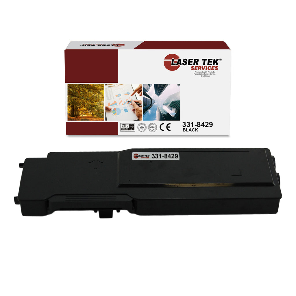 1 Pack Black Compatible Dell 331-8429 Replacement Toner Cartridge for the Dell C3760 and C3765