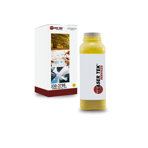 DELL 2145 2145C 2145CN HIGH YIELD YELLOW TONER REFILL WITH CHIP