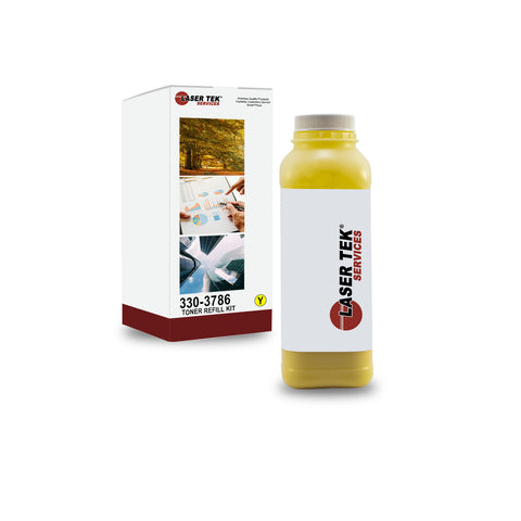 DELL 2145 2145C 2145CN HIGH YIELD YELLOW TONER REFILL WITH CHIP
