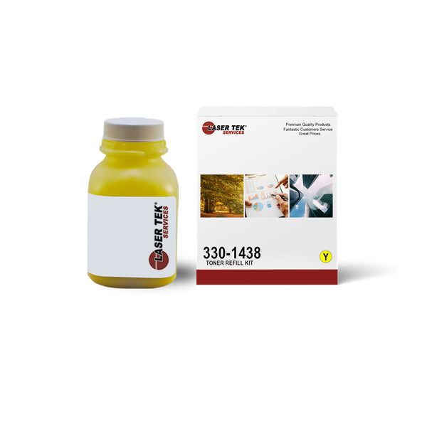 DELL 2130 2130CN 2135 2135CN YELLOW TONER REFILL WITH CHIP